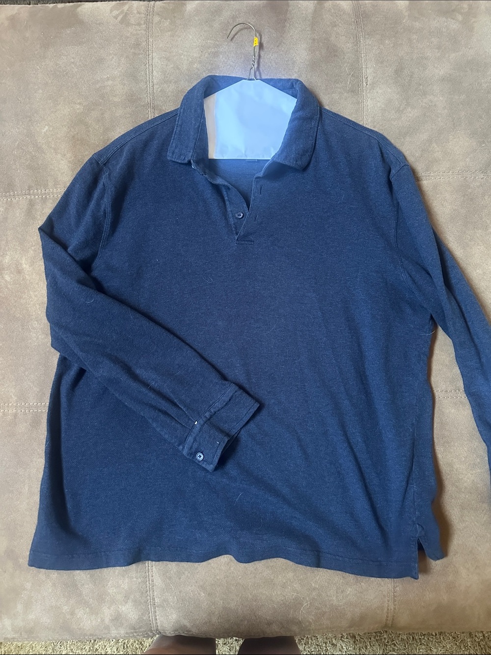 Jos. A. Bank Men's navy Long-Sleeve Polo size XL